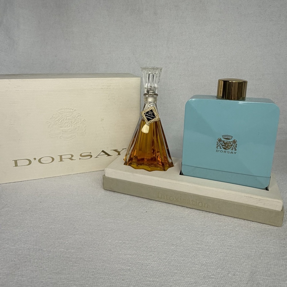 Vintage D'Orsay Intoxication Parfum Perfume & Body Powder Set In Box EXCELLENT
